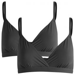 SKIMS Fits Everybody Bundle Crossover Bralette 2 Pack TR-TRI-9658W-ONX