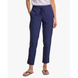 womens casey woven pant in nautical navy