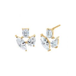 adina eden 14k lab-grown diamond earrings