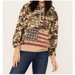 womens rodeo quincy wild west usa hoodie in camo