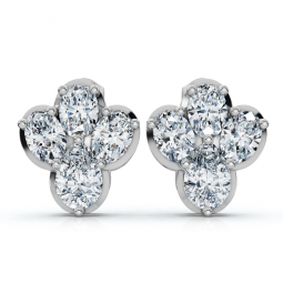7ct angelica diamond earrings 10k gold lab grown fg/vs