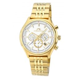 mens charlie multifunction gold tone watch 1261echs