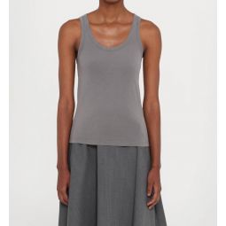 tatia pigment dye tank top in iron grey
