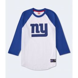 3/4 sleeve new york giants relaxed raglan tee