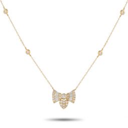14k yellow gold 0.75ct diamond necklace pn16068-y