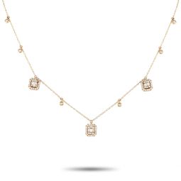 14k yellow gold 0.70ct diamond necklace nk01721-y