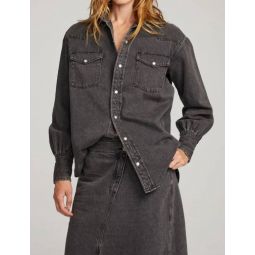 elk button down in licorice