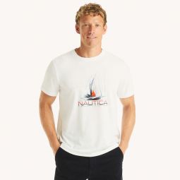 mens sail team graphic t-shirt