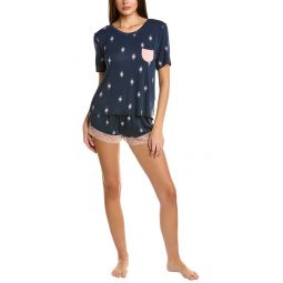 honeydew 2pc something sweet shortie t-shirt and short set