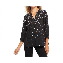 pintuck blouse in percy dot