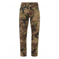 denim cargo trousers camouflage