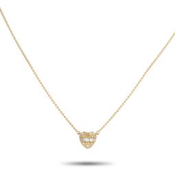14k yellow gold 0.20ct diamond necklace nk02093-y