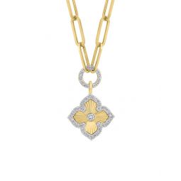 gold over silver 0.28 ct. tw. lab-grown diamond necklace