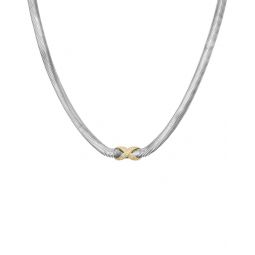 silver 0.18 ct. tw. diamond necklace