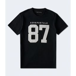 large 87 applique graphic tee