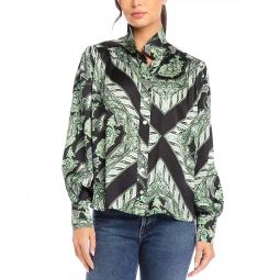 chloe blouse in print