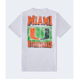 miami hurricanes relaxed graphic tee