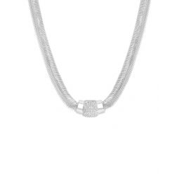 silver 0.39 ct. tw. diamond necklace