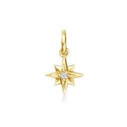 by ross-simons diamond star charm in 14kt yellow gold