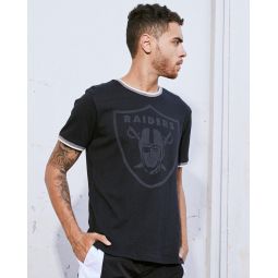 mens raiders throwback ringer tee