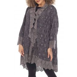 bubbles sparrows jacket in iron-steel