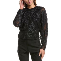 mabel silk-blend top