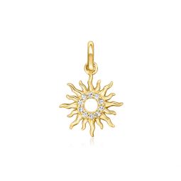 by ross-simons diamond sun charm in 14kt yellow gold