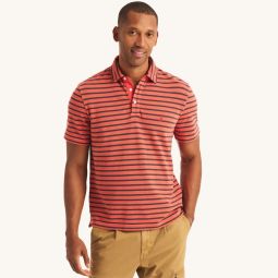mens classic fit striped polo