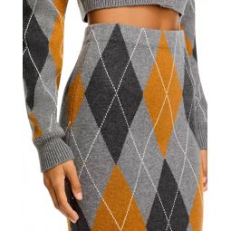 callie skirt in cinnamon slate grey
