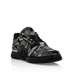 crystal royal street suede lo-top sneakers camouflage
