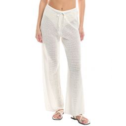 knit drawstring linen pant