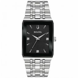quadra diamond mens watch