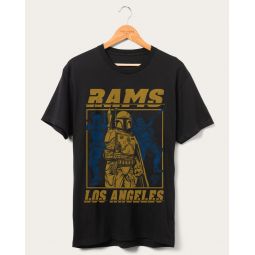 rams star wars boba fett showdown fan tee