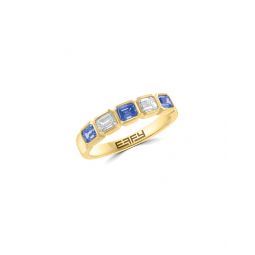 gold over silver 1.12 ct. tw. lab-grown diamond ring