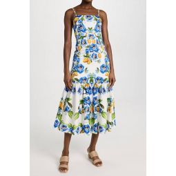 cornelia dress in peonia blue