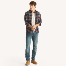 mens athletic straight stretch denim