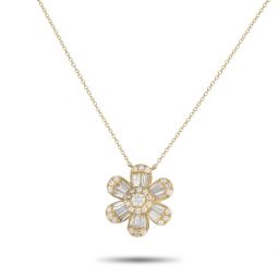 14k yellow gold 1.25ct diamond pendant necklace pn14994-y