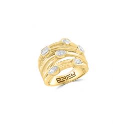 gold over silver 1.00 ct. tw. lab-grown diamond ring