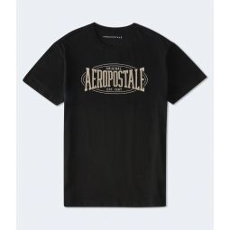 oval applique graphic tee