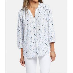 pintuck blouse in leyla dots