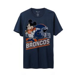 broncos disney mickey came to play fan tee