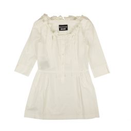 nwt white bow accented fit & flare mini dress