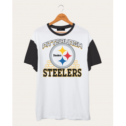 nfl pittsburgh steelers colorblock tee