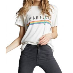 pink floyd rainbow tee in white