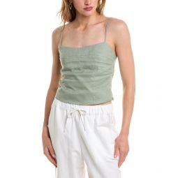 marjorie seamed linen camisole