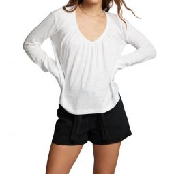 warren blouse in white