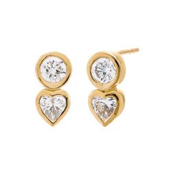 adina eden 14k lab-grown diamond earrings
