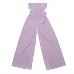 womens strapless open back tube jumpsuit in pink diamond
