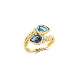14k 2.37 ct. tw. diamond & gemstone ring
