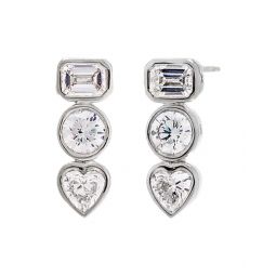 adina eden 14k lab-grown diamond earrings